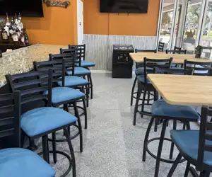 Plenty of seating for you and all your friends at the Salty Neighbor! 